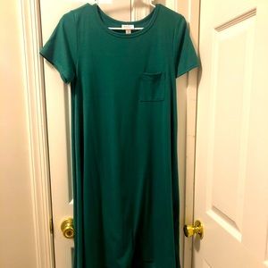 Lularoe Carly Dress XS Emerald Green